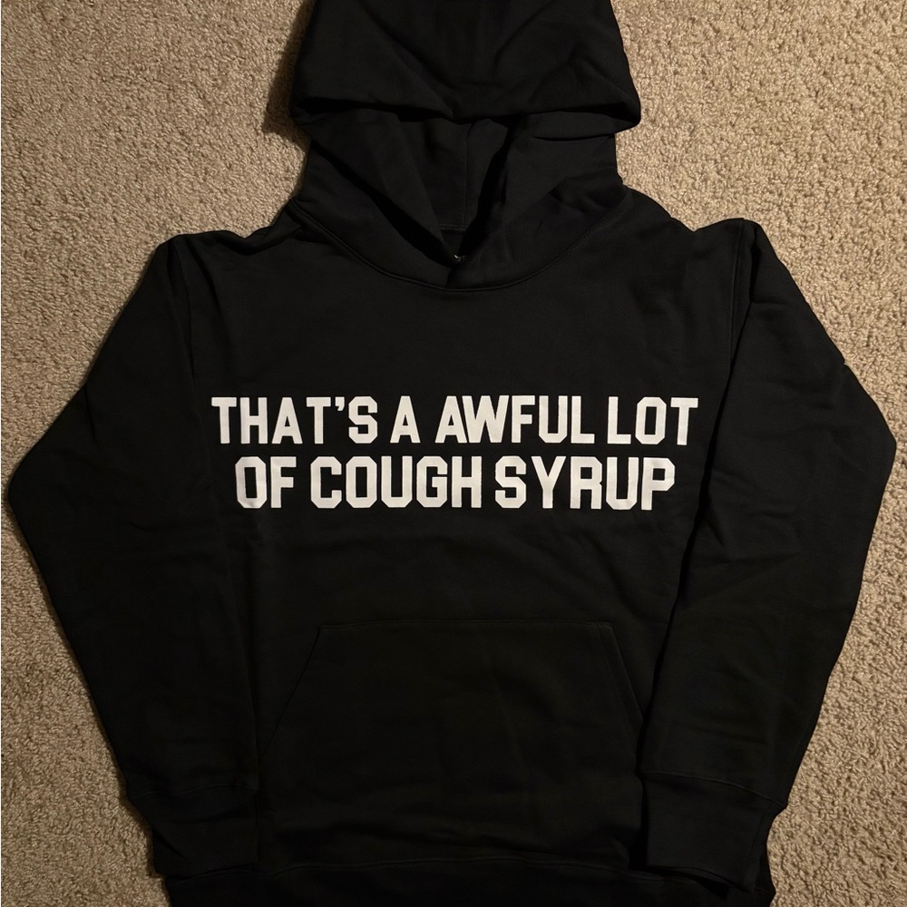 Awful Lot of Cough Syrup Hoodie Size Small